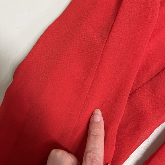 Kimcine Red Lace Jumpsuit Size S Wedding Guest Crisscross Back Formal Party Prom - Picture 12 of 16